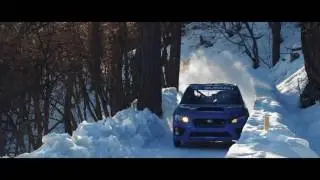 Subaru WRX STi in bobsled run (st. Moritz, Swiss Alp - 6500 feet)