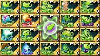 All PEA & Pea Vine Power Up vs All Zombies - Who Will Win? - Pvz 2 Plant vs Plant