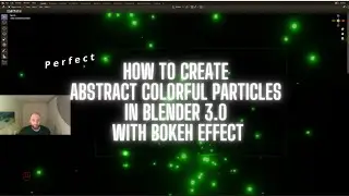 How to Create an Abstract Colorful Particles Background in Blender 3.0 with Bokeh Effect