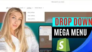 How to create drop down mega menu on Shopify