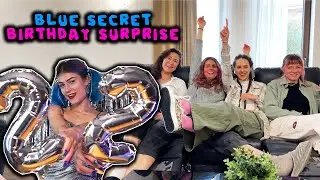 We made a Secret Birthday Party for Blue! 🎉🥳🎁🍾 We pretended that we didn't care! @TrixyBlue