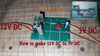 How to make 12v DC to 5V DV