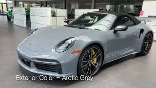 2023 Porsche 911 Turbo S Cabriolet in Arctic Grey