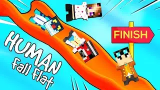 SCENDIAMO DALLO SCIVOLO GIGANTE DI HUMAN FALL FLAT!!