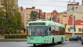 Поездка в троллейбусе БКМ-321,№5602,марш.26