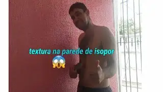 como fazer textura em  parede de isopor