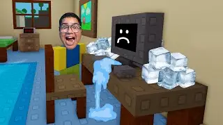 NUNCA COLOQUE GELO NO SEU PC SE ELE QUEBRAR! (ROBLOX - I NEED A NEW PC)