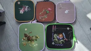 149. Вышивальные итоги февраля. Покупки, подарки, процессы и неприлично много цветной канвы!