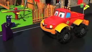 Dan il Monster Truck - canzone dell'ABC Learn Aphabets Learn ABC A To Z Nursery Rhymes 