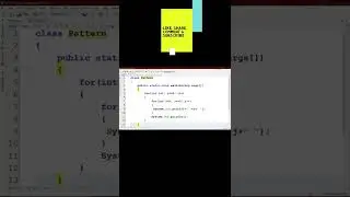 Pattern program in java #11 || 