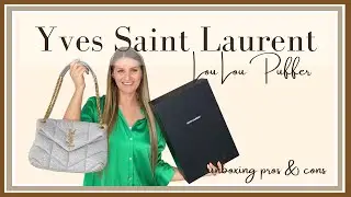 Saint Laurent Lou Lou Puffer | limited edition Jersey Malibu | unboxing | PROS & CONS