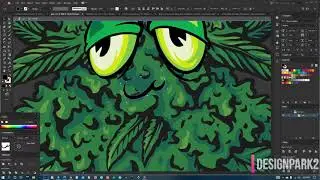 Weed Design  Adobe Illustrator | Speed Art