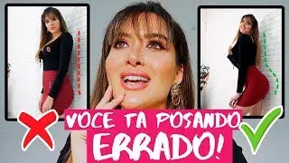 POSES PARA FOTOS CERTO X ERRADO ( truques das modelos profissionais )