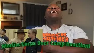 U.S. ARMY SOLDIER REACTS TO MARINE CORPS BOOTCAMP RECEIVING DAY