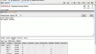 11 SQL with Oracle 10g XE   Using ALTER TABLE to ADD and DROP Table Columns