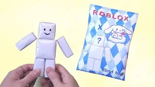 [Paper DIY] Roblox cinnamoroll blind bag - tutorial | 로블록스 시나모롤 블라인드백 만들기 | Free printable | 무료도안