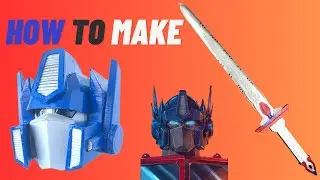 HOW TO make Optimus prime helmet and SWORD |DIY Optimus prime helmet and SWORD| #transformers