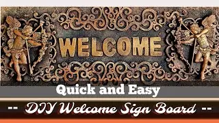 Create a Stunning Quick & Easy DIY Welcome Sign with @DesignWithZuri Molds |Beginners friendly DIY