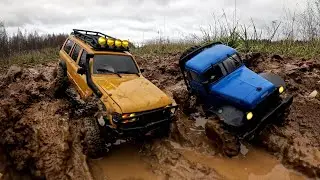 Is KRUZAK invincible off-road? It is fantastic! ... FMS FCX18 LC80 vs FCX24 Power Wagon 4x4