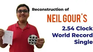 Reconstruction of Neil Gour's 2.54 Rubik's Clock World Record Single | தமிழில் | MA Cubing