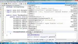 Java ► using mapping to compute the product of square root of array elements in the list