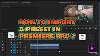 How to import a preset in premiere pro | Tutorial | Falcon YT
