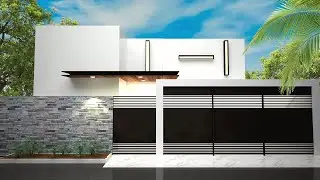 3ds Max Modern House Elevation Design 🔥 House Modeling Tutorial