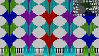 [Black MIDI] Noise Challenge：The Medley Of MIDI Art VII - 67.13 Million