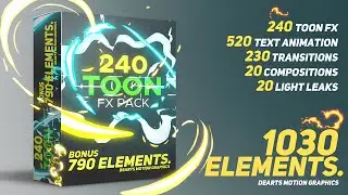 240 Toon Effects Pack - After Effects Template