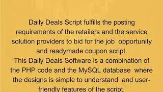 Daily Deals Script  | Daily Deals Software