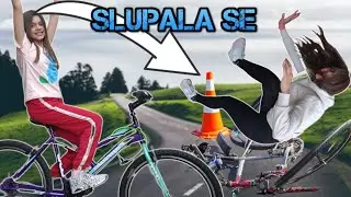 VALENTINA VOZI BICIKLI BEZ RUKU, A TINA SE SLUPALA