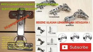 Pintu Lemari dan Furnitur anda Bunyi Ngeot Ngoet? GANTI! (Berikut Jenis dan Fungsi Engsel Sendok)