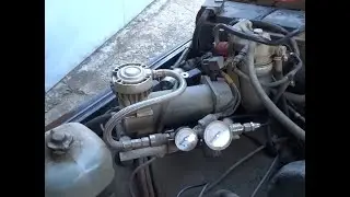 UAZ tuning / pneumatic system installation