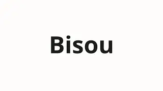 How to pronounce Bisou