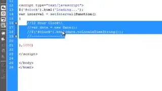 JavaScript: Digital Clock