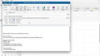 Scheduling a Zoom Meeting through Outlook