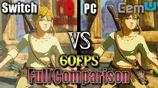 [Switch Vs Cemu] The Legend of Zelda: Breath of the Wild (60FPS) (Full Comparison) (PC vs Console)