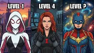 The 7 Levels Of Females Characters In Marvel