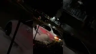 CRASHED HIS BMW