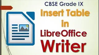 Table in Libre Office Writer
