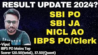 SBI PO Final Result 2024 Update | SBI Clerk Mains 2024 RESULT UPDATE?