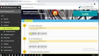 Cara Mengisi Kuisioner Kepala Sekolah EDS Daring PMP 2019