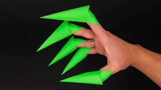 How to Make Easy Paper Claws - Halloween Origami