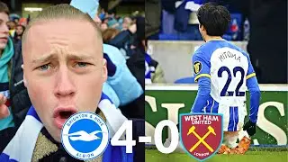 ANOTHER BRIGHTON MASTERCLASS!! | 4-0 | Brighton VS West Ham | Match Day Vlog