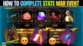 how to complete state war event | free fire state war event | ff new event today| ff state war event