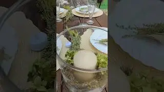 decoration with herbs for a birthday #table settingwith #diy #august