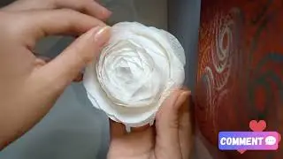 Tutorial de como fazer uma Rosa de papel 🥀❤