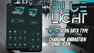 Blue Light Theme for vivo || 5G icon data type