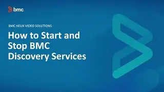 BMC Discovery: How to Start and Stop BMC Discovery Services