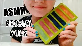 FROZEN MILK STICKS - Ice Eating ASMR - | Soft Crunches |